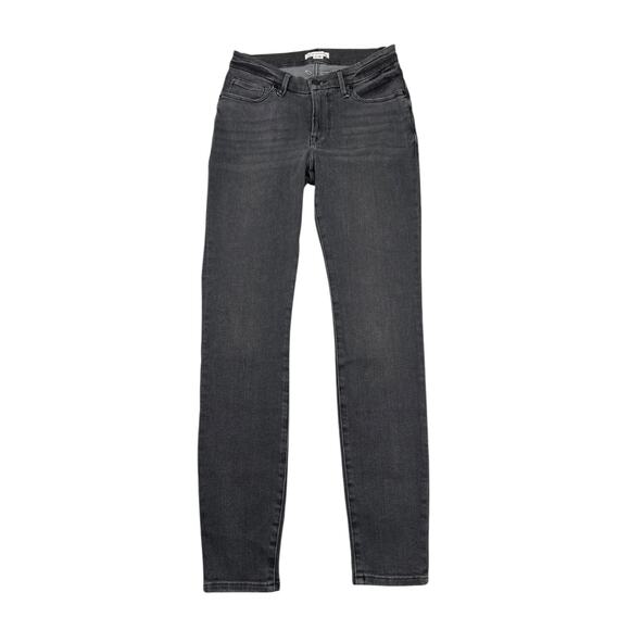 Good American Good Legs High Rise Skinny Jeans Stretch Denim Washed Black 2 / 26 - Picture 1 of 6